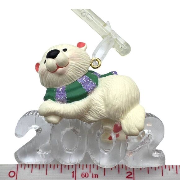 Hallmark Keepsake 2002 Cool Decade Polar Bear Ornament Vintage In Box Arctic - Picture 5 of 5